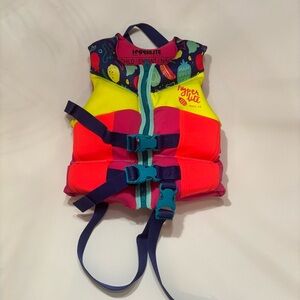 Hyperlite Child Life Jacket 33 - 55 pounds Pink Yellow